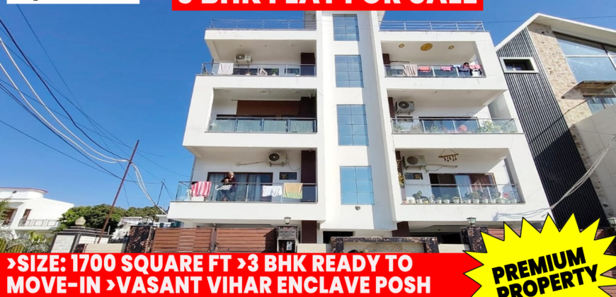 3 bhk 1700 Sqft Apartment For Sale in Vasant Vihar Enclave Dehradun